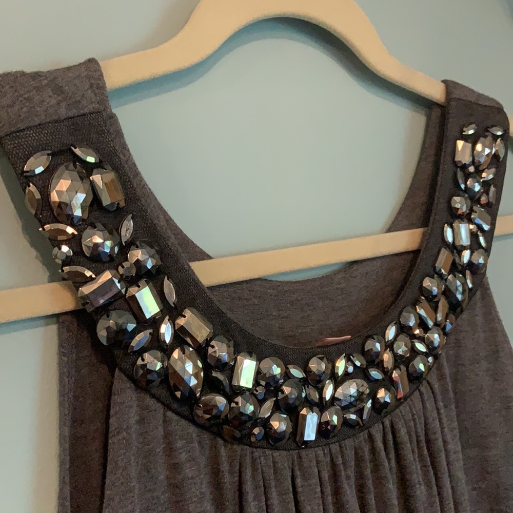 Romeo & Juliet Couture Jewel Neck Mini Dress